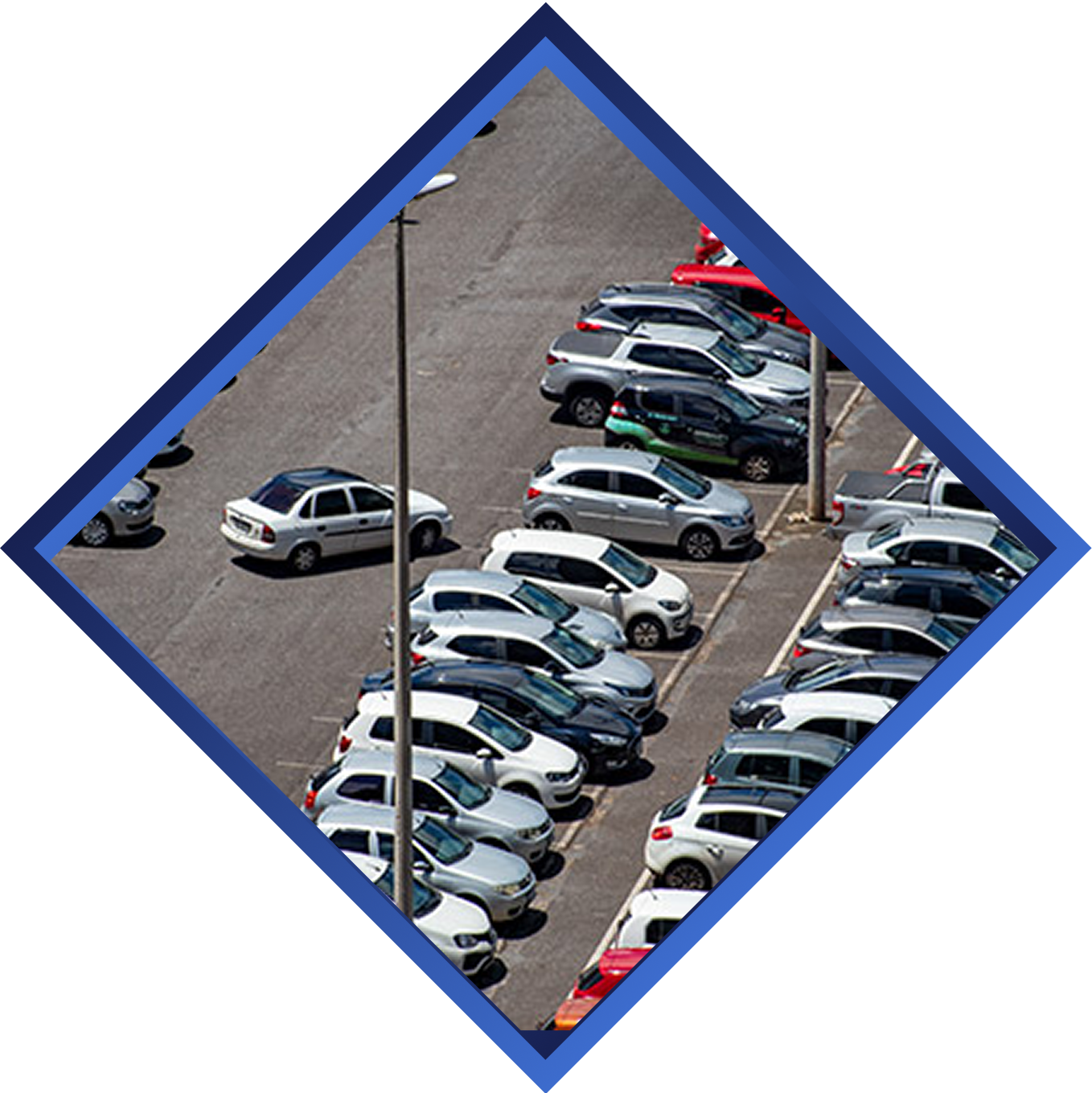 ANPR parking banner bottom corner element