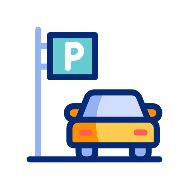 Available parking space detection animation