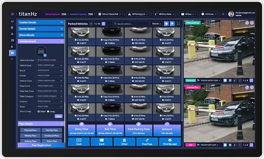 TitanHz ANPR Pay Parking Management Software
