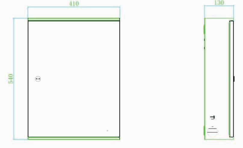TitanHz IB-MFP711-F-8M Video Guidance Terminal Dimensions