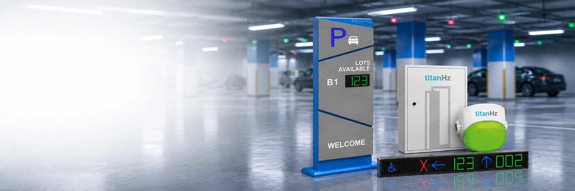TitanHz Smart Parking Guidance Management System Banner