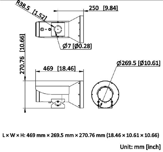 Supplement light dimension diagram