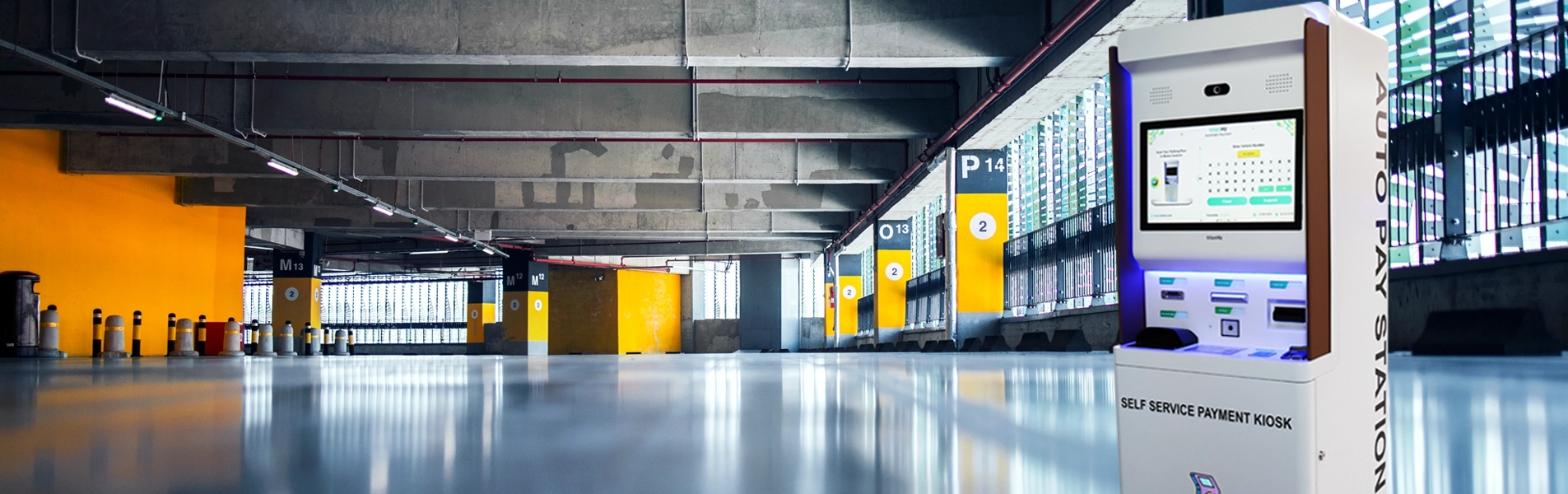 TitanHz self service payment kiosk system for smart parking with secure multi payment and automated vehicle exit