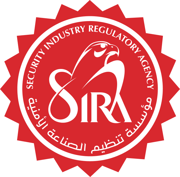SIRA certificate logo image, representing compliance with the Security Industry Regulatory Authority standards for security systems.