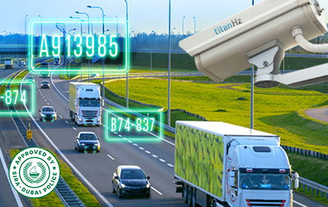 titanhz anpr camera on a pole scanning vehicle number plates and monitoring traffic for enhanced security and law enforcement.