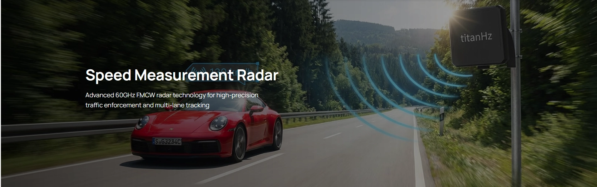 Speed Sensor Radar Traffic Speed Radar for Road Monitoring | Titanhz